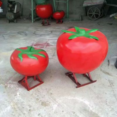 玻璃钢番茄雕塑制作厂家 西红柿雕塑价格